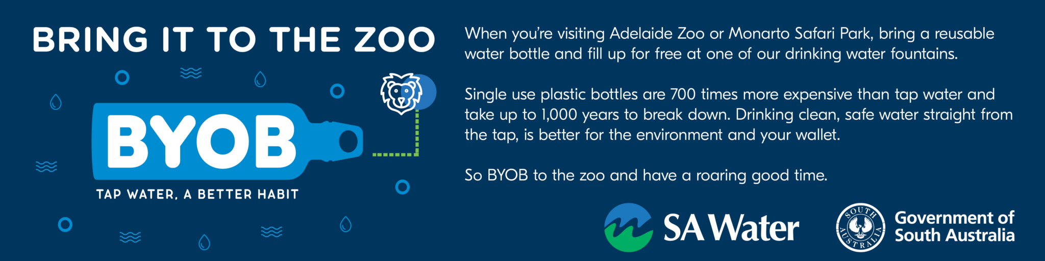 SA Water Desktop Banner